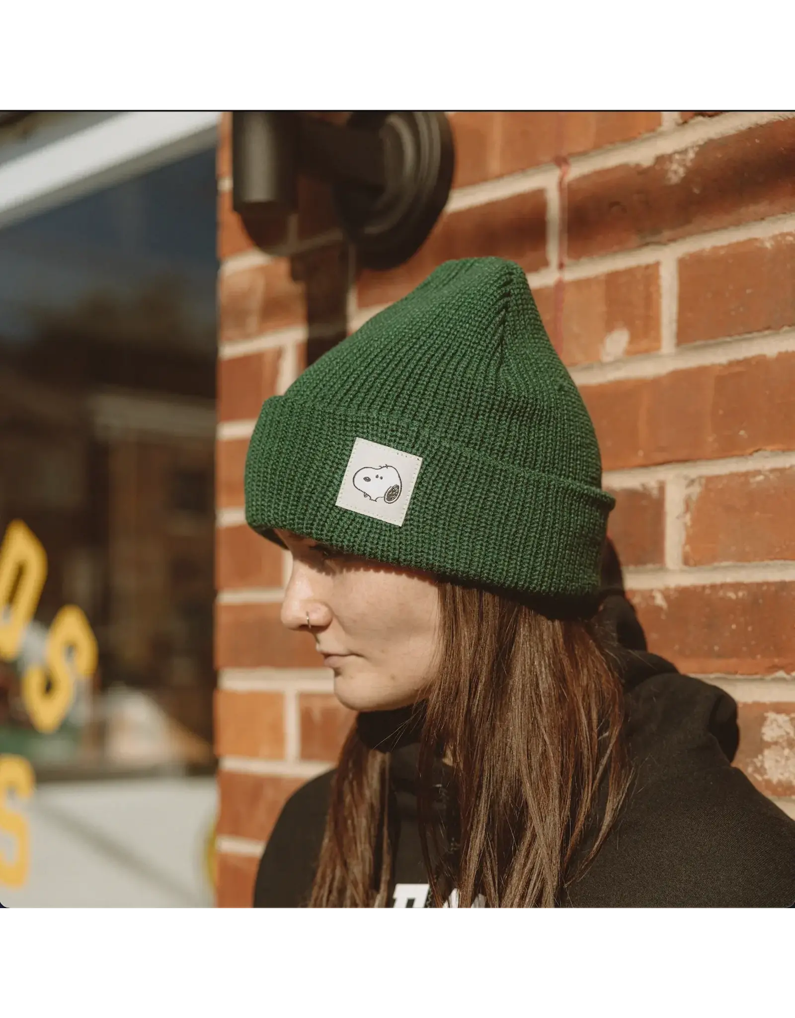 Three Potato Four Snoopy Beanie - Forest