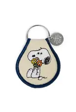 Three Potato Four 3P4 X Peanuts® - Snoopy Flower Bouquet Patch Keychain