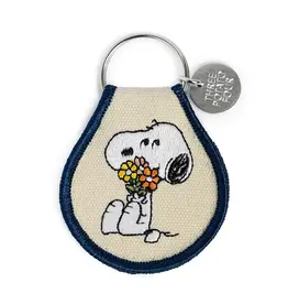 Three Potato Four 3P4 X Peanuts® - Snoopy Flower Bouquet Patch Keychain