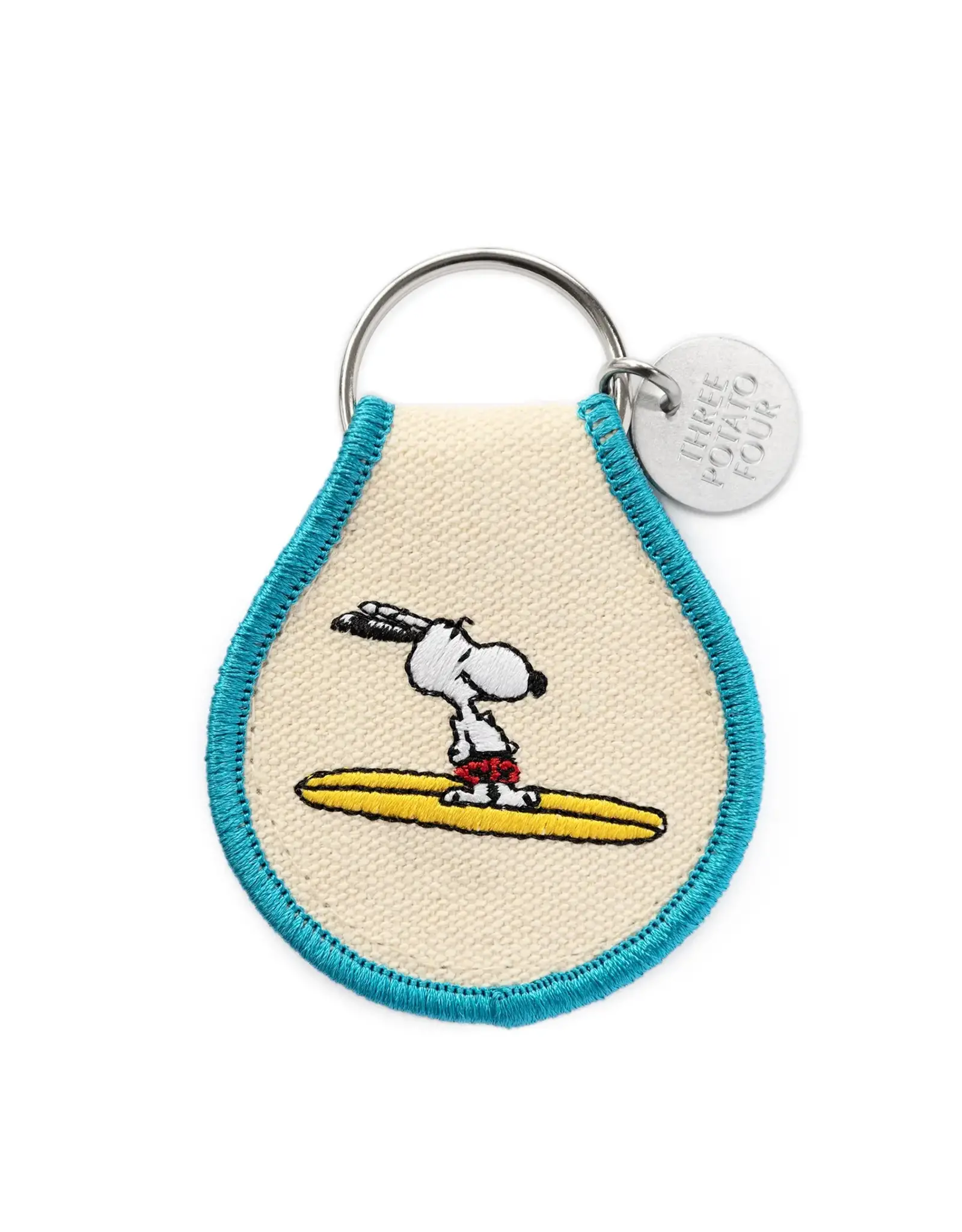 Three Potato Four 3P4 X Peanuts® - Snoopy Surf Patch Keychain