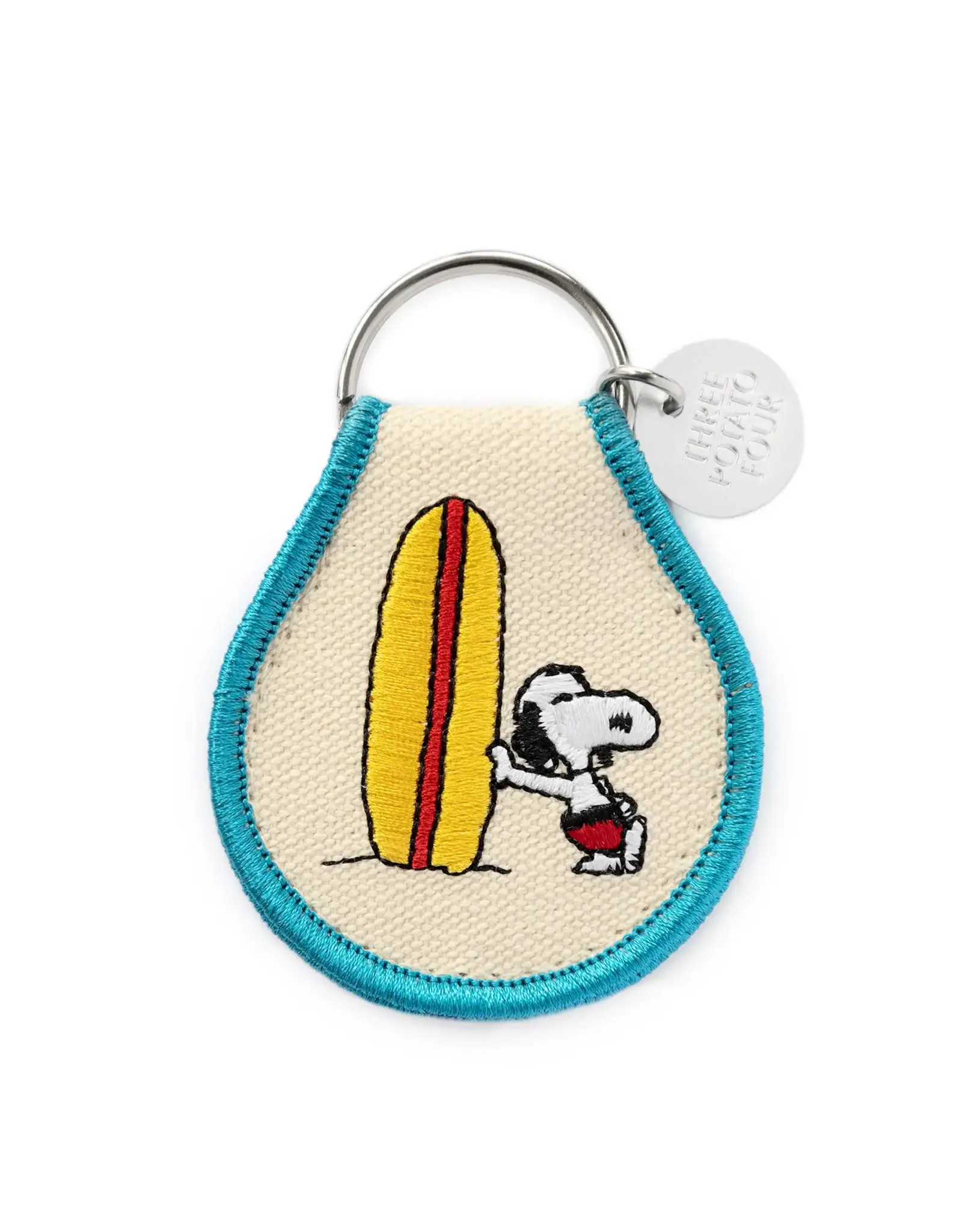 Three Potato Four 3P4 X Peanuts® - Snoopy Surf Patch Keychain
