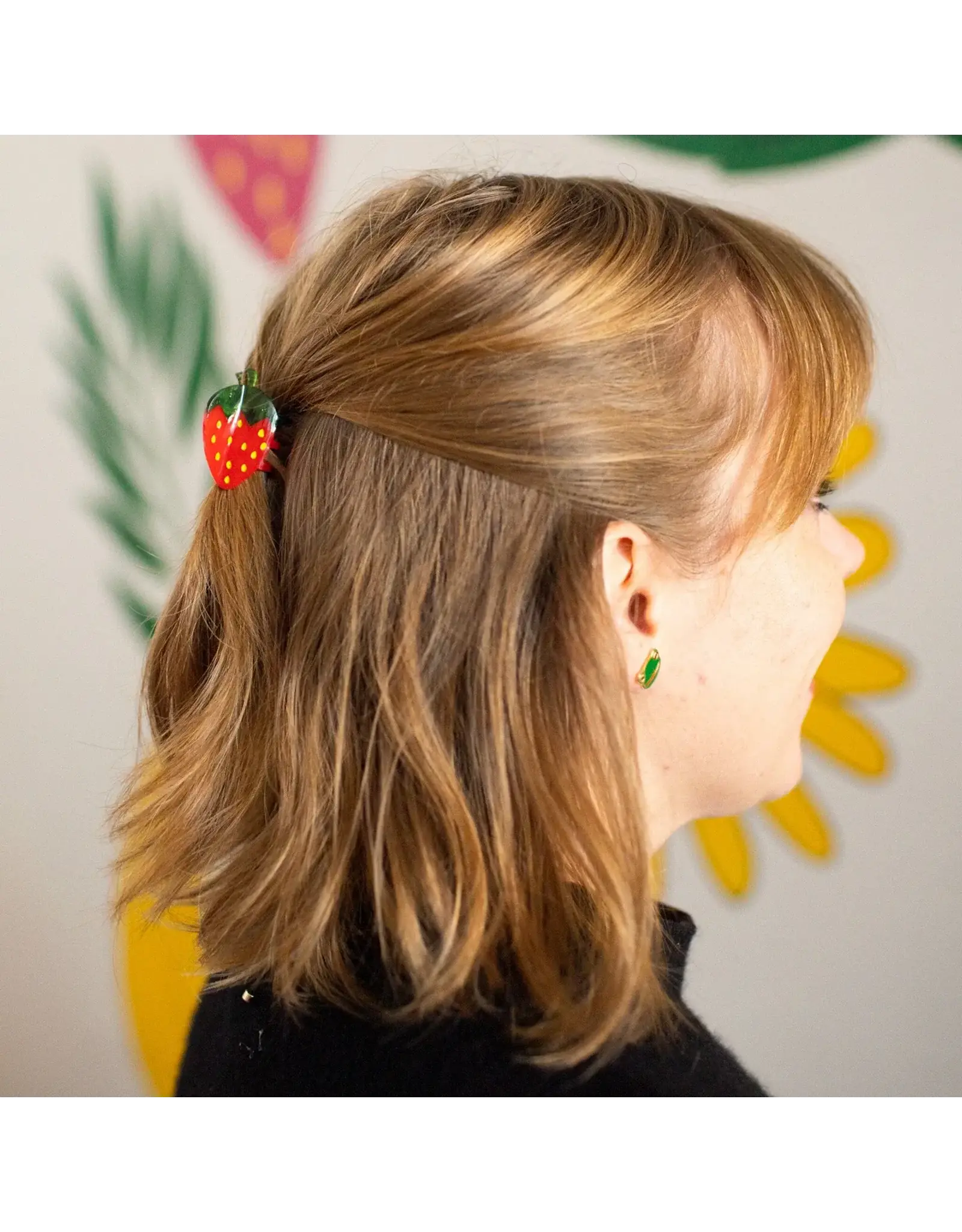 Jenny Lemons Mini Red Strawberry Hair Claw