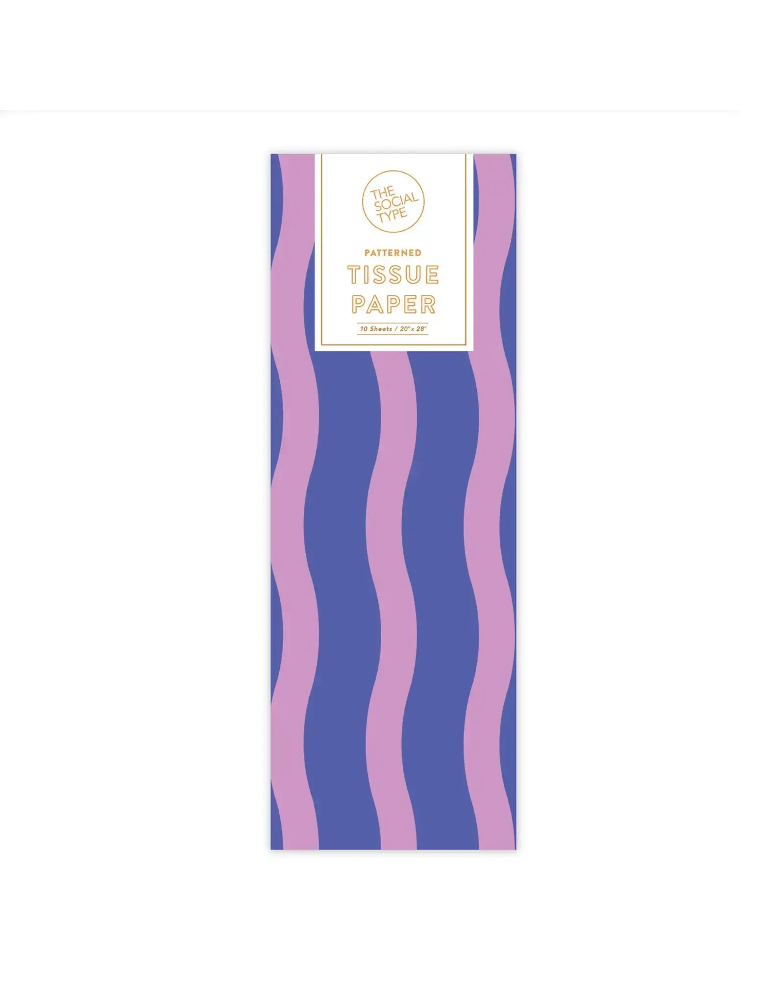 Grape Jelly Fussy Stripe Tissue Paper