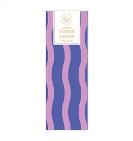 Grape Jelly Fussy Stripe Tissue Paper