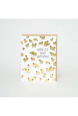 Egg Press Birthday Sheep Herd Card