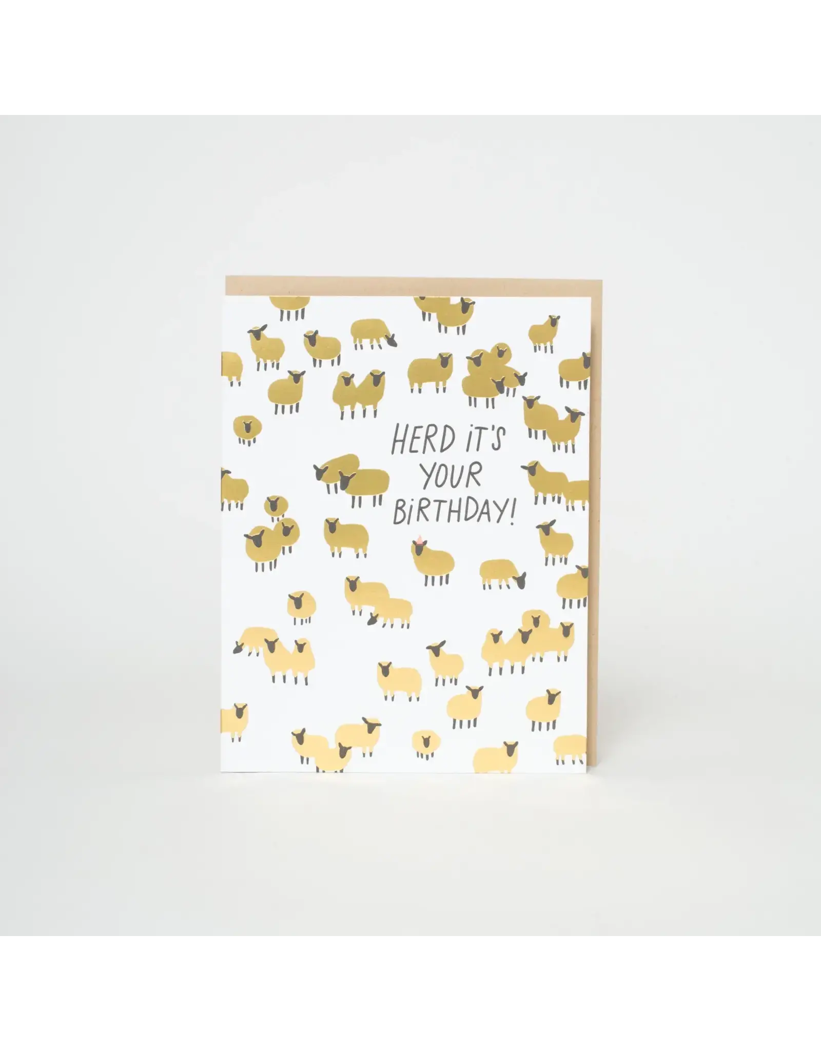 Egg Press Birthday Sheep Herd Card