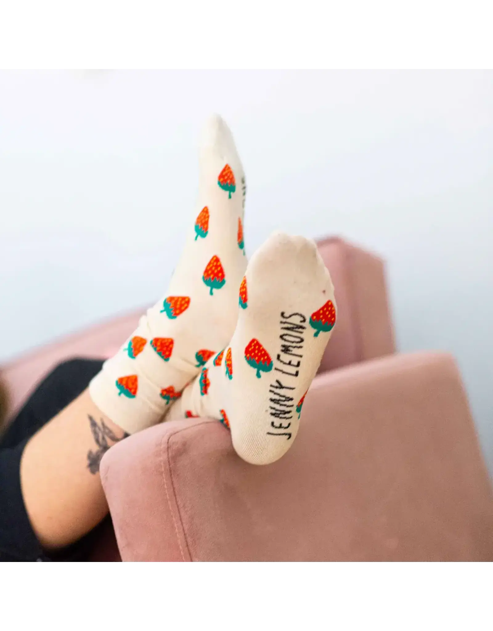 Jenny Lemons Strawberry Crew Socks