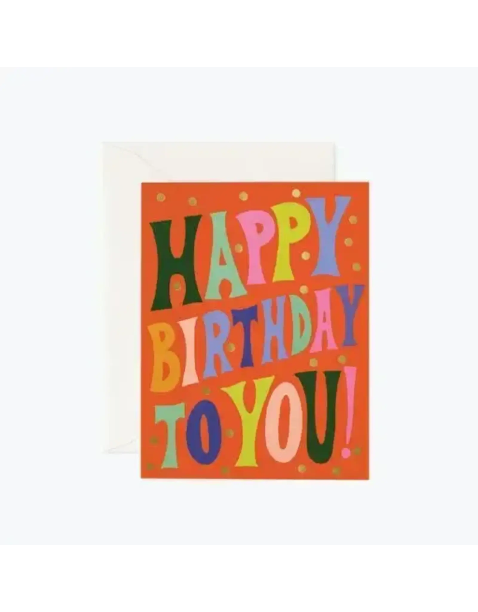 Rifle Paper Groovy Birthday Card