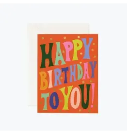 Rifle Paper Groovy Birthday Card