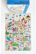 Local Notion Cartoon Map 500 pc Puzzle