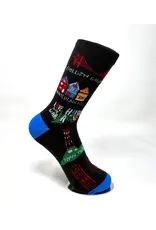 Local Notion Men's Socks - Cartoon Map of San Francisco