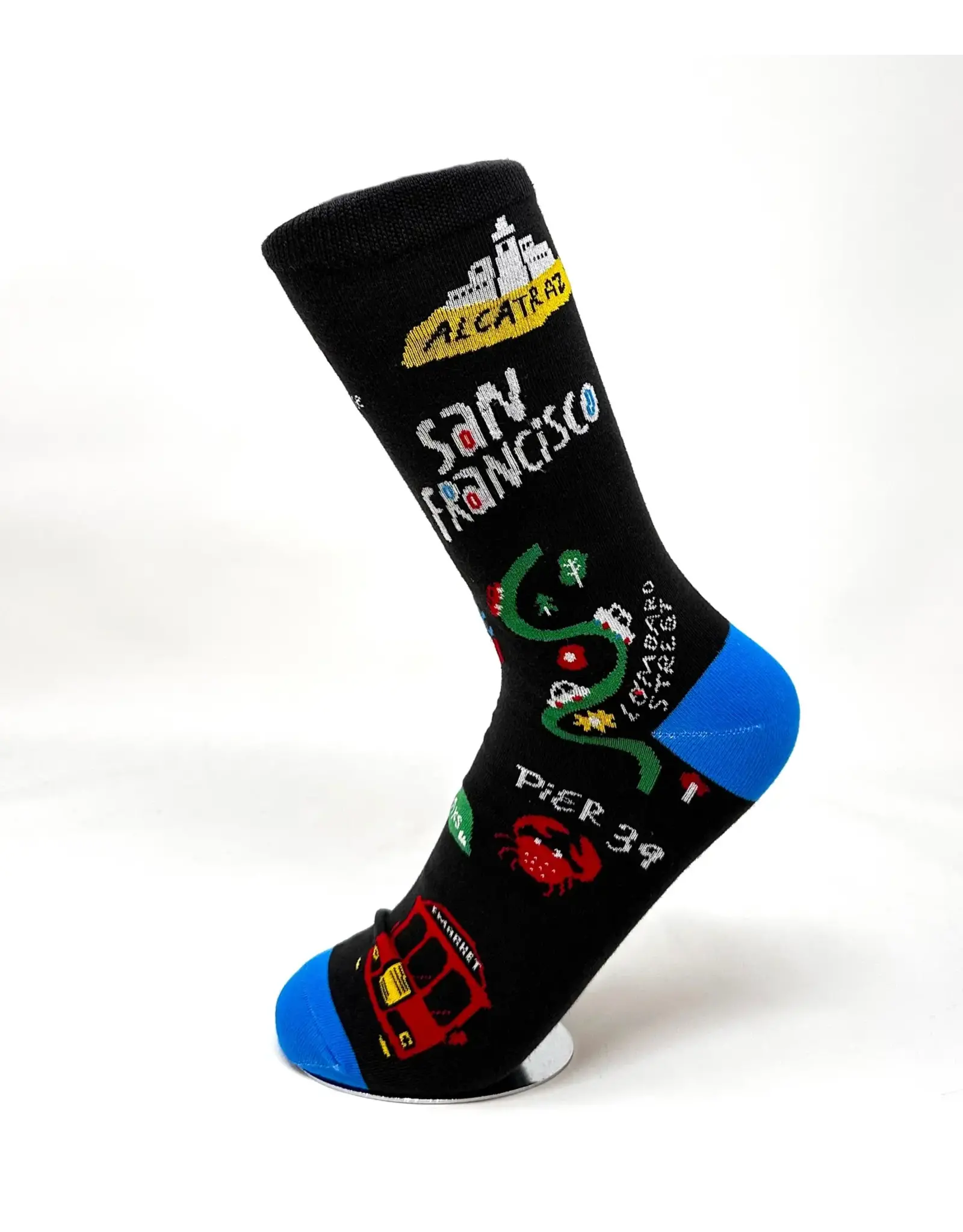 Local Notion Women's Socks - Cartoon Map of San Francisco