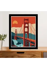 Local Notion Golden Gate Evening Commute Print - 8x10