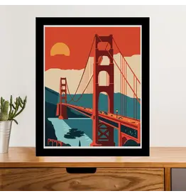 Local Notion Golden Gate Evening Commute Print - 8x10