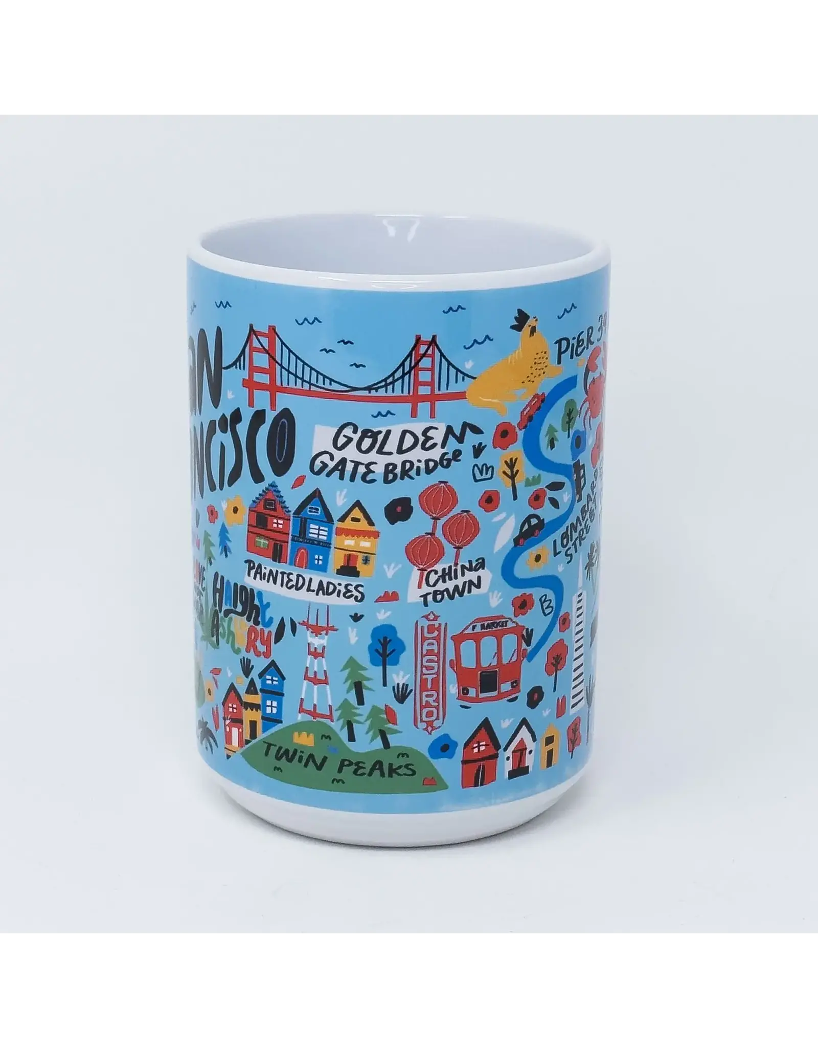 Local Notion Sf Cartoon Map Mug