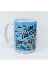Local Notion Sf Cartoon Map Mug