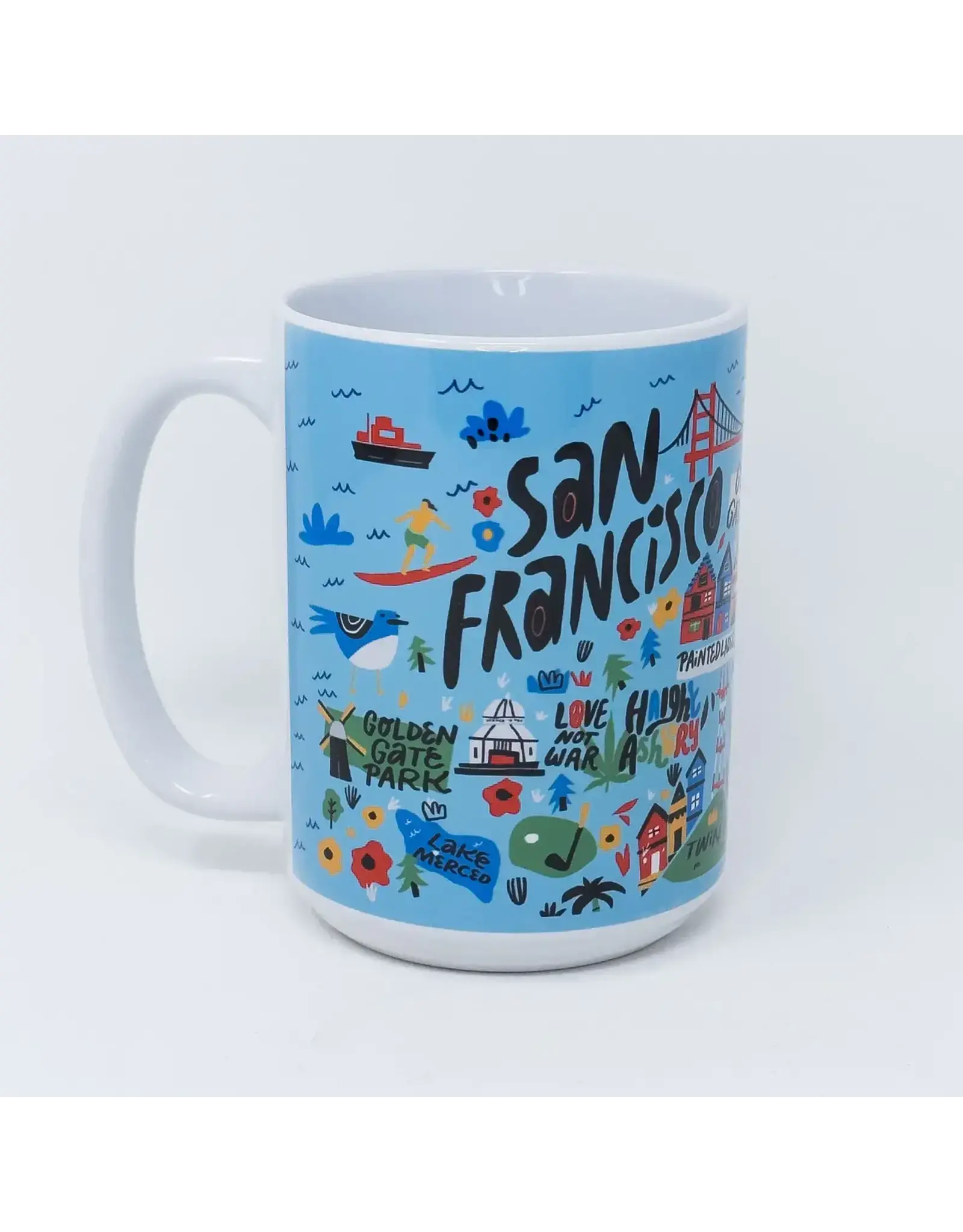 Local Notion Sf Cartoon Map Mug