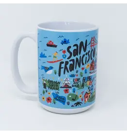 Local Notion Sf Cartoon Map Mug