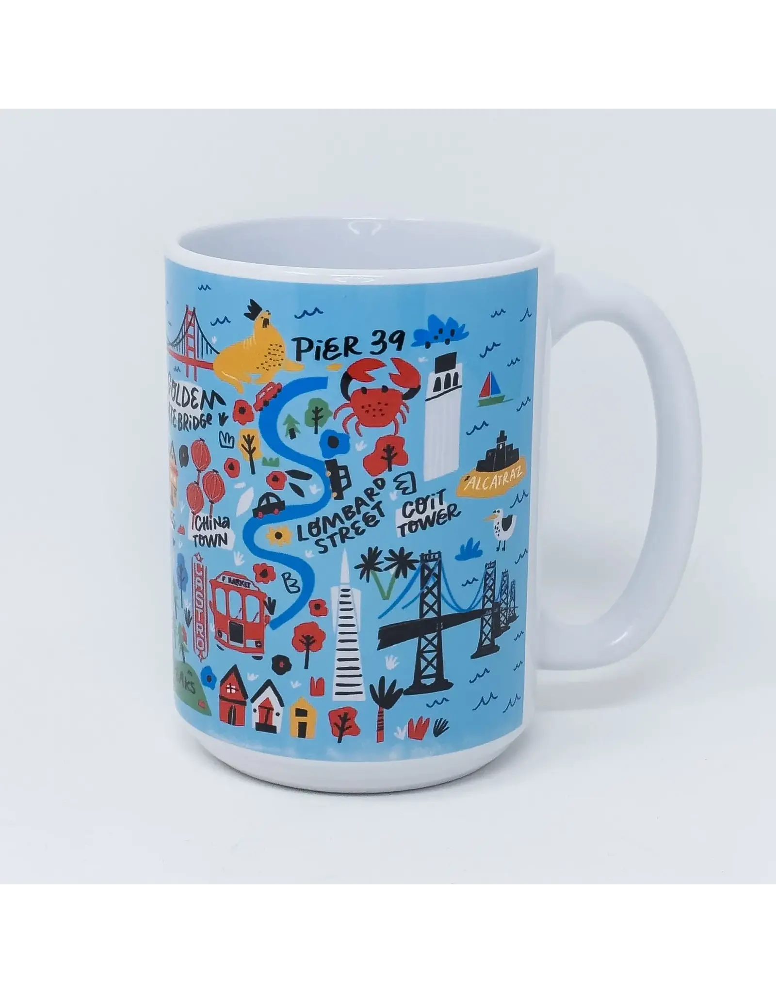 Local Notion Sf Cartoon Map Mug