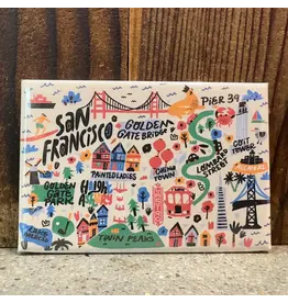 Local Notion San Francisco Cartoon Map Magnet