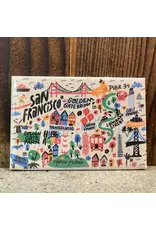 Local Notion San Francisco Cartoon Map Magnet