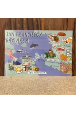 Local Notion San Francisco Bay Area Map Postcard