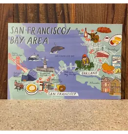 Local Notion San Francisco Bay Area Map Postcard