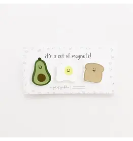 A Jar Of Pickles Breakfast Wood Magnet Set of 3