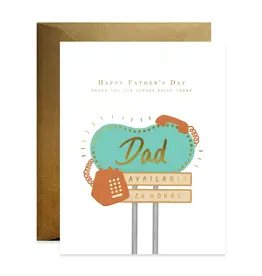 Good Juju Ink Dad Neon Sign Card