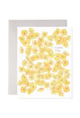 E. Frances Yellow Flowers Thank You - Boxed Set of 6