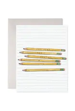 E. Frances Teacher Pencils Card