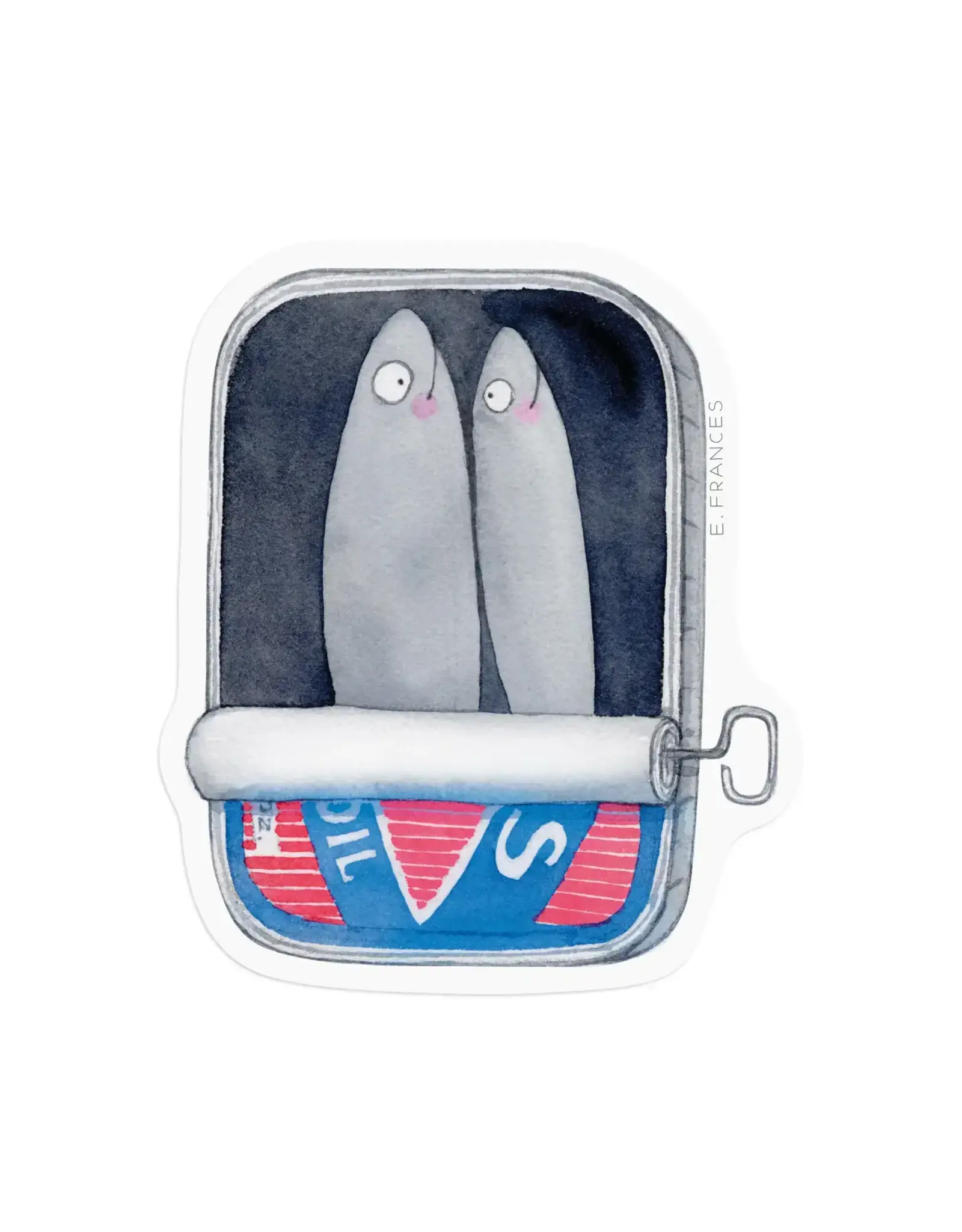 E. Frances Sardines Sticker