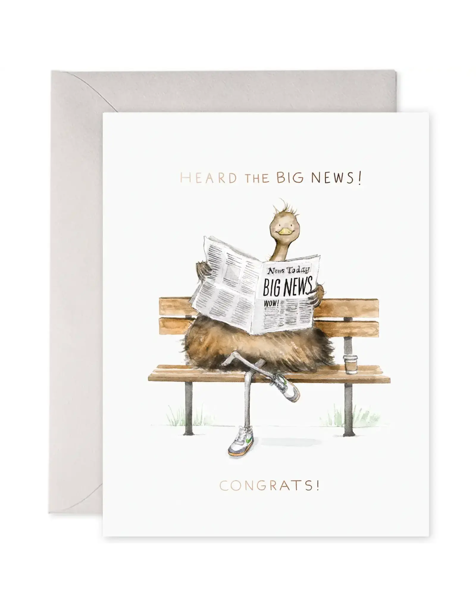E. Frances Big News Card
