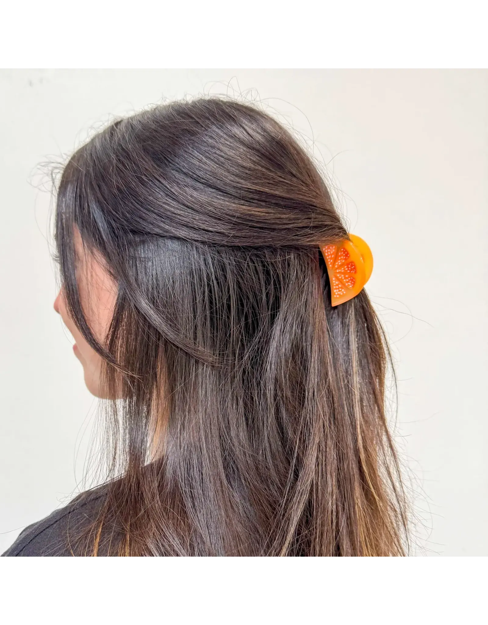 Jenny Lemons Mini Orange Slice Hair Claw