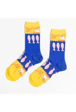 Women's Crew Socks - Anchovies