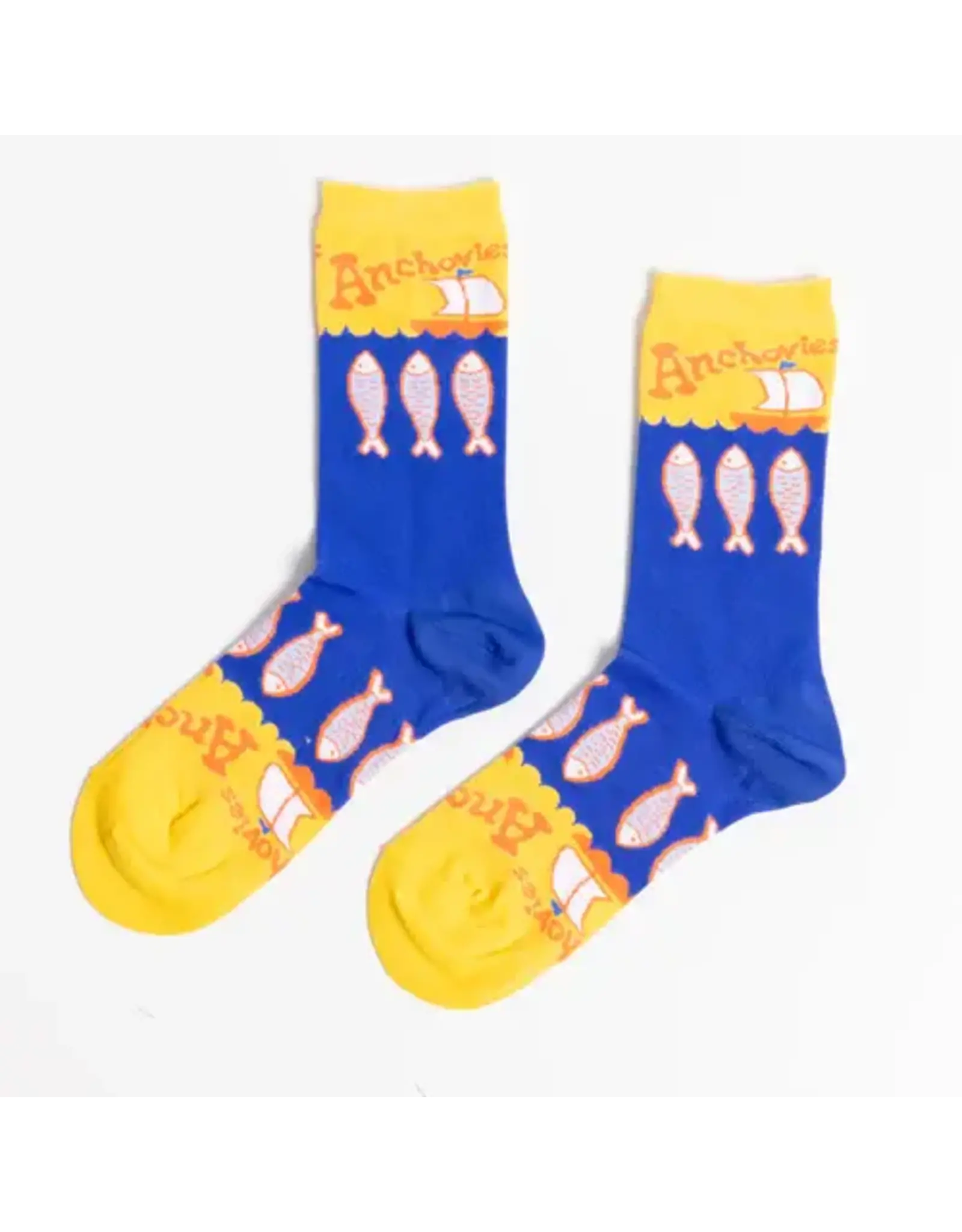 Women's Crew Socks - Anchovies