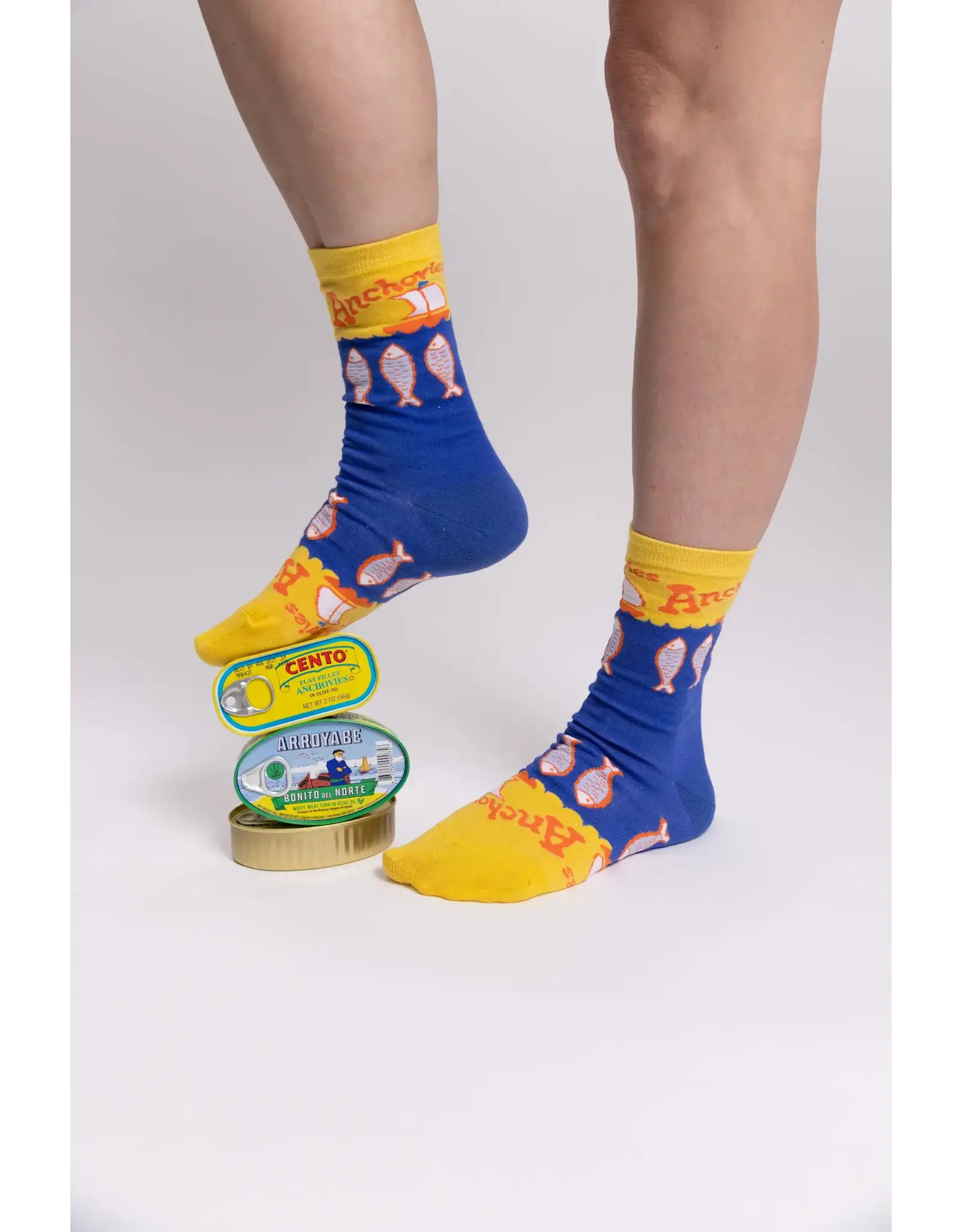 Women's Crew Socks - Anchovies