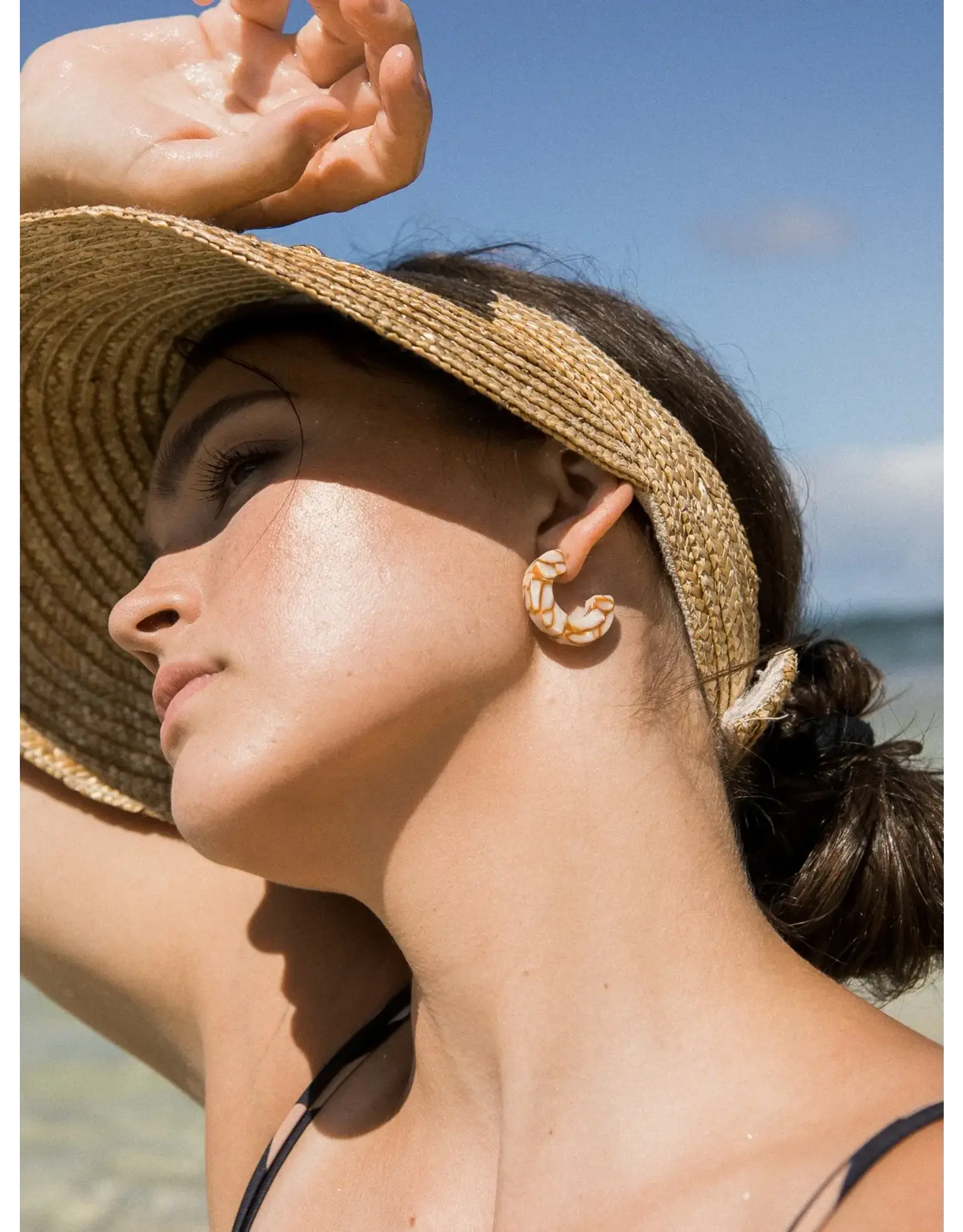 Nat + Noor Ray Hoops In Dandelion