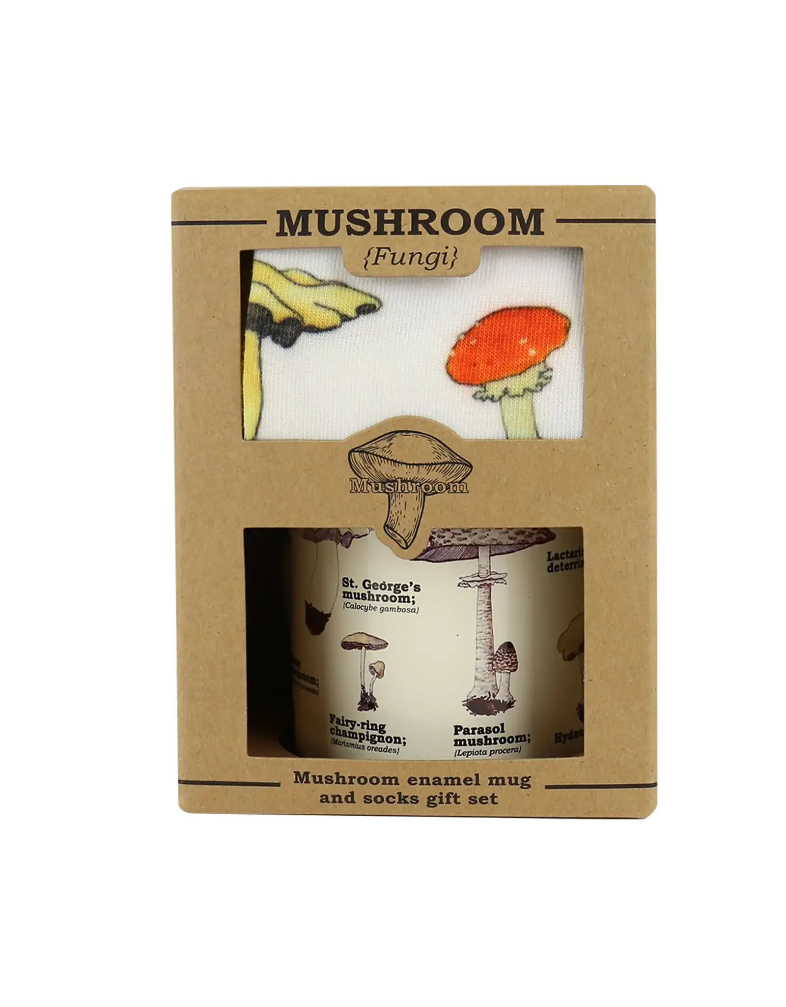 Gift Republic Mushroom - Mug + Socks