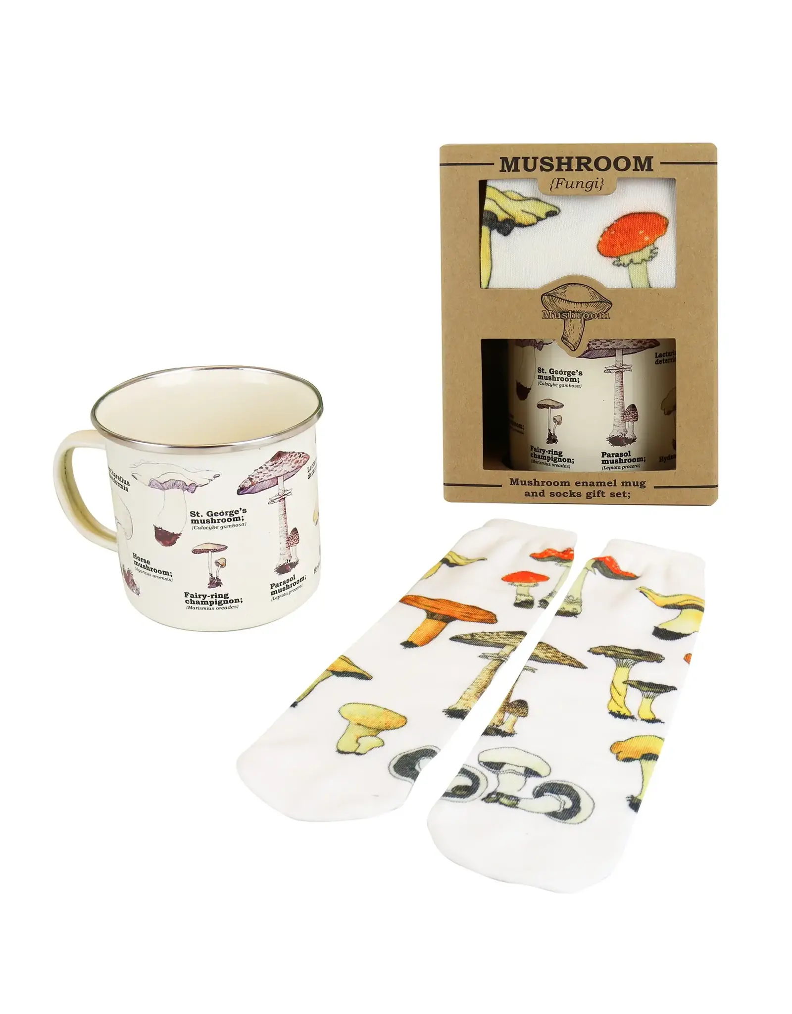Gift Republic Mushroom - Mug + Socks