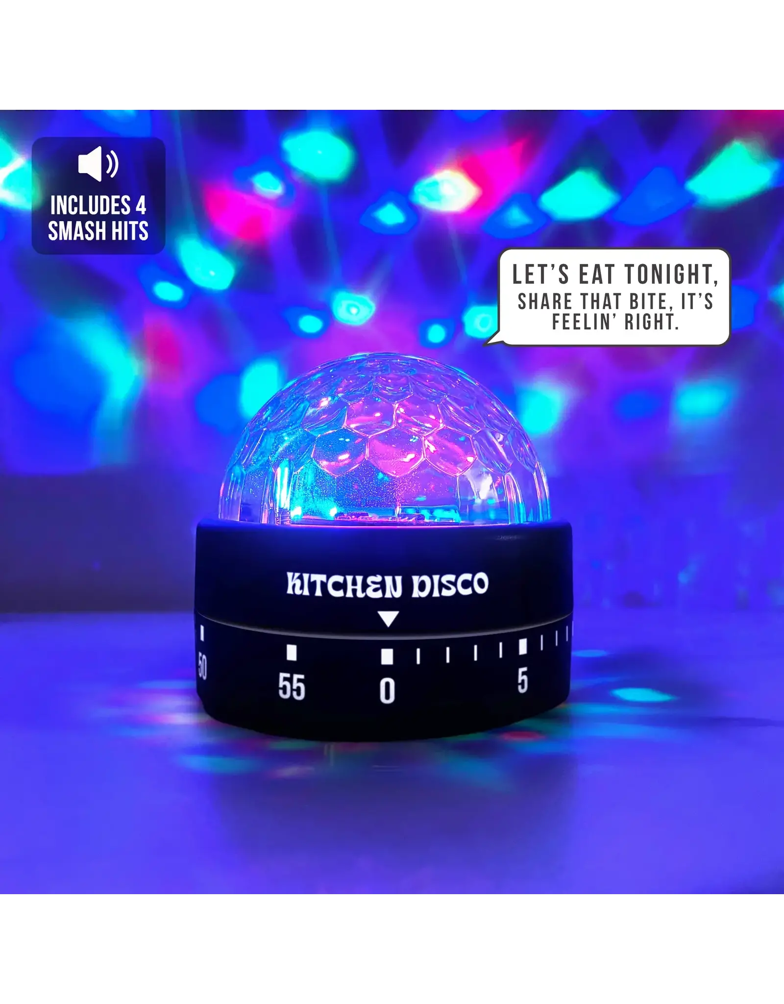 Gift Republic Kitchen Disco Light-Up Timer