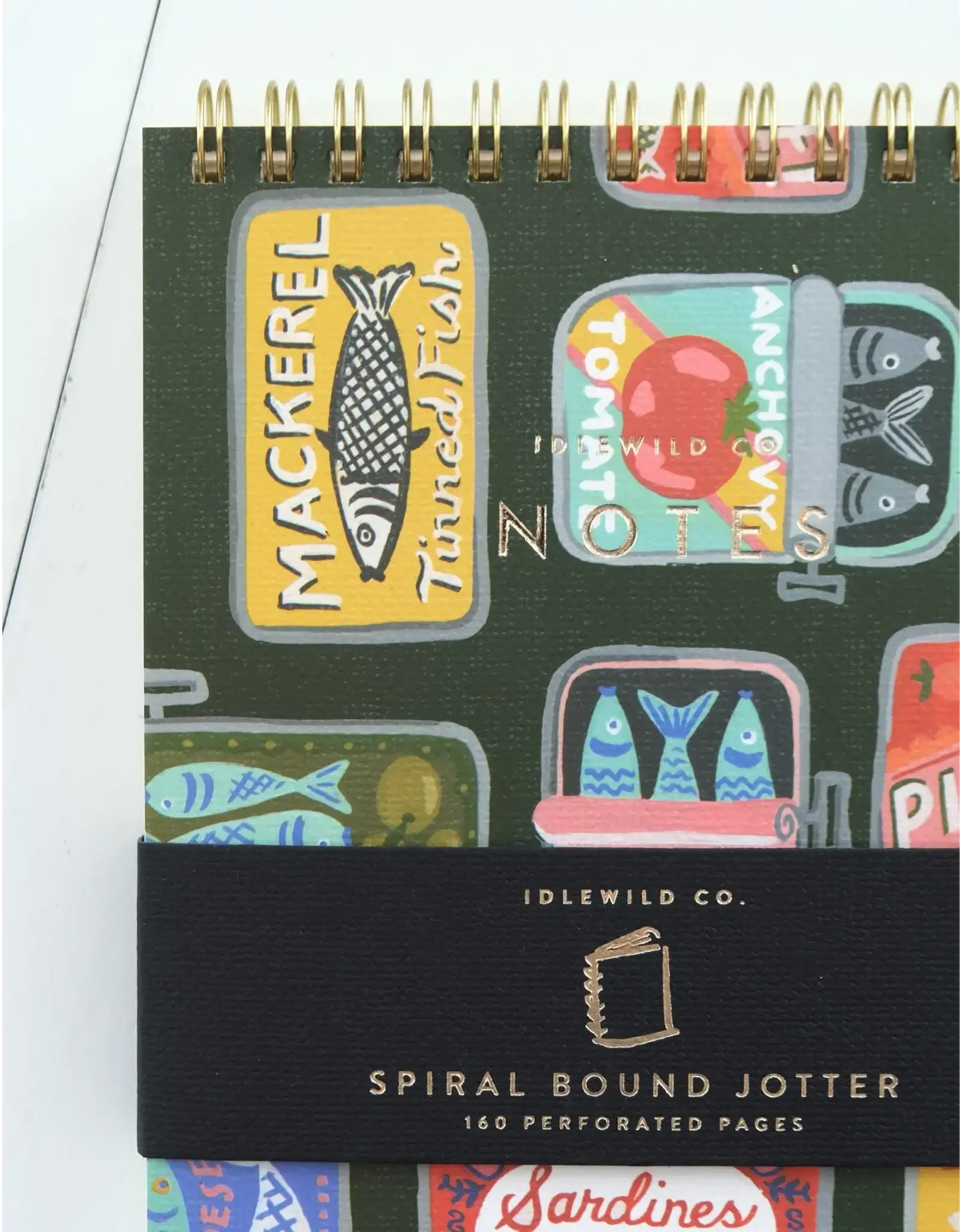 Tinned Fish Spiral Jotter Notepad