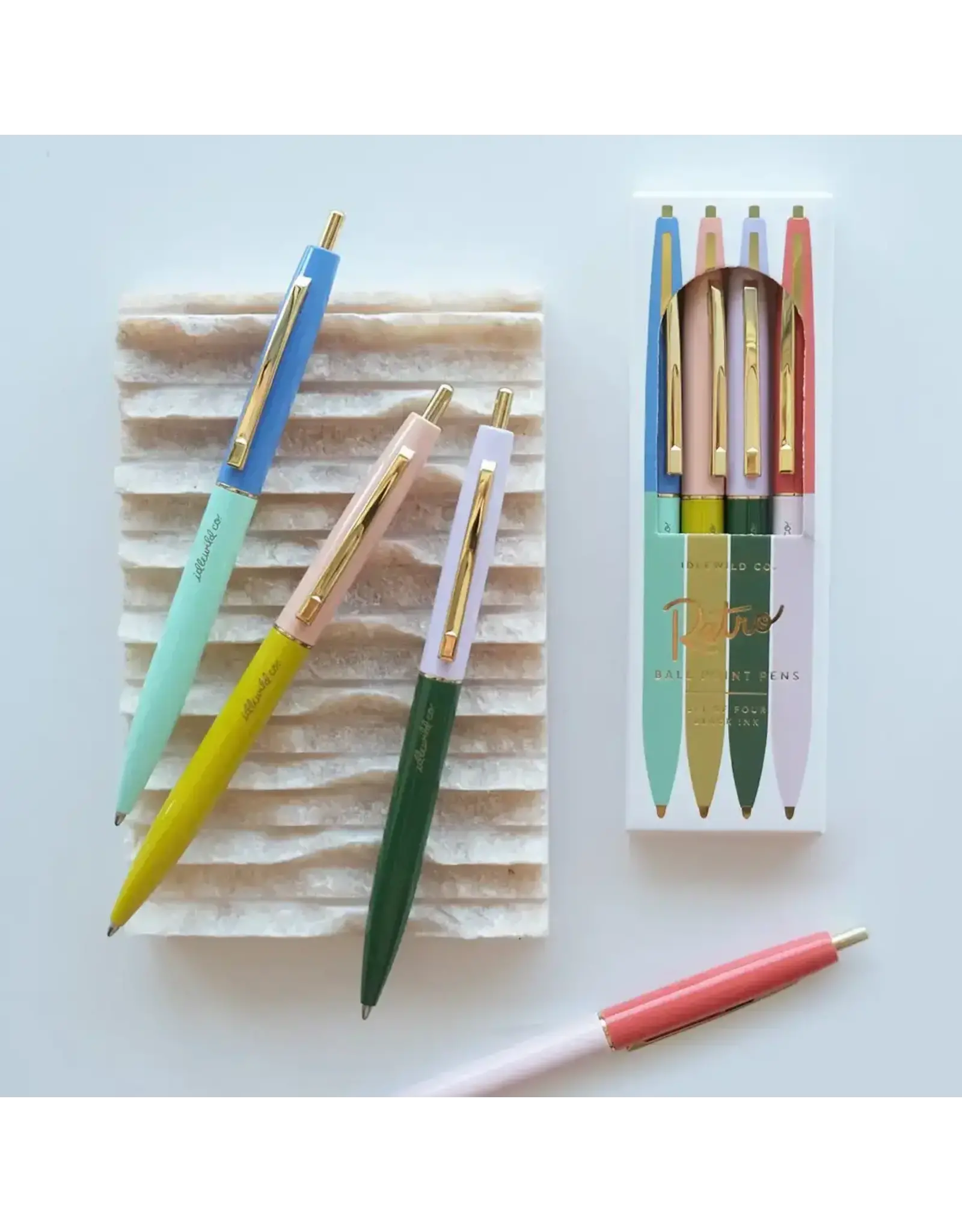 Rainbow Retro Pen Set