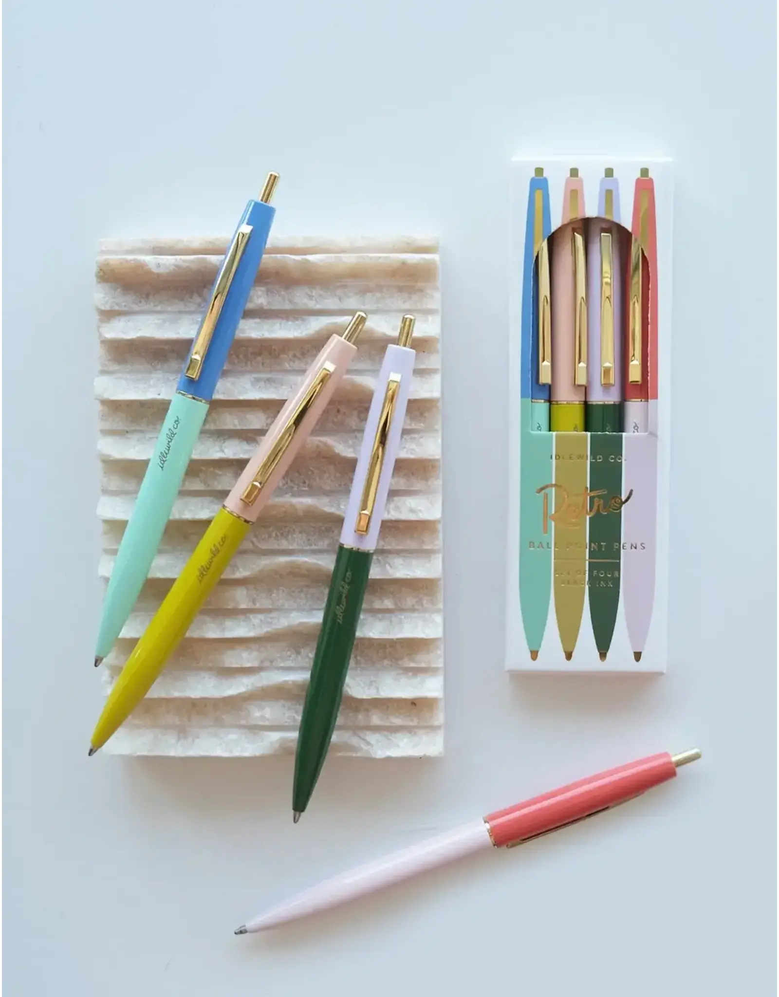 Rainbow Retro Pen Set