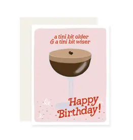 Slightly Stationery Espresso Tini Bit Older Card