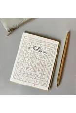 Paper Parasol Press Get Through This Maze Card