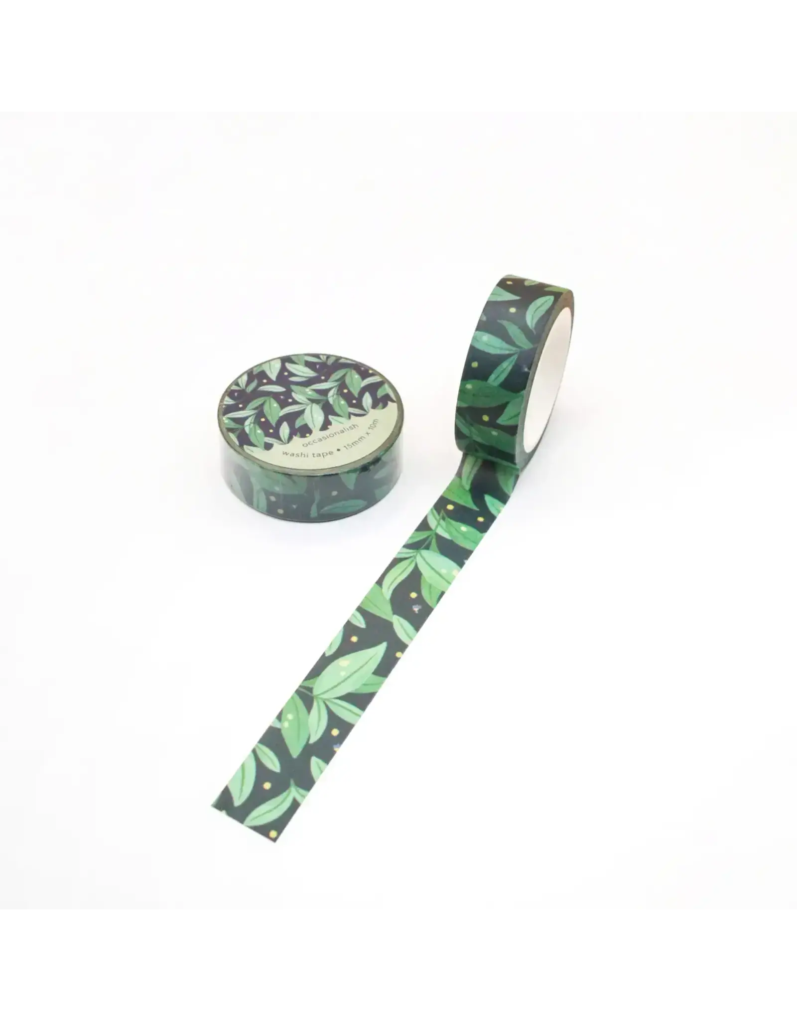 Occasionalish Midnight Leaves Washi Tape