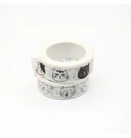 Occasionalish Faces of Meows Washi Tape