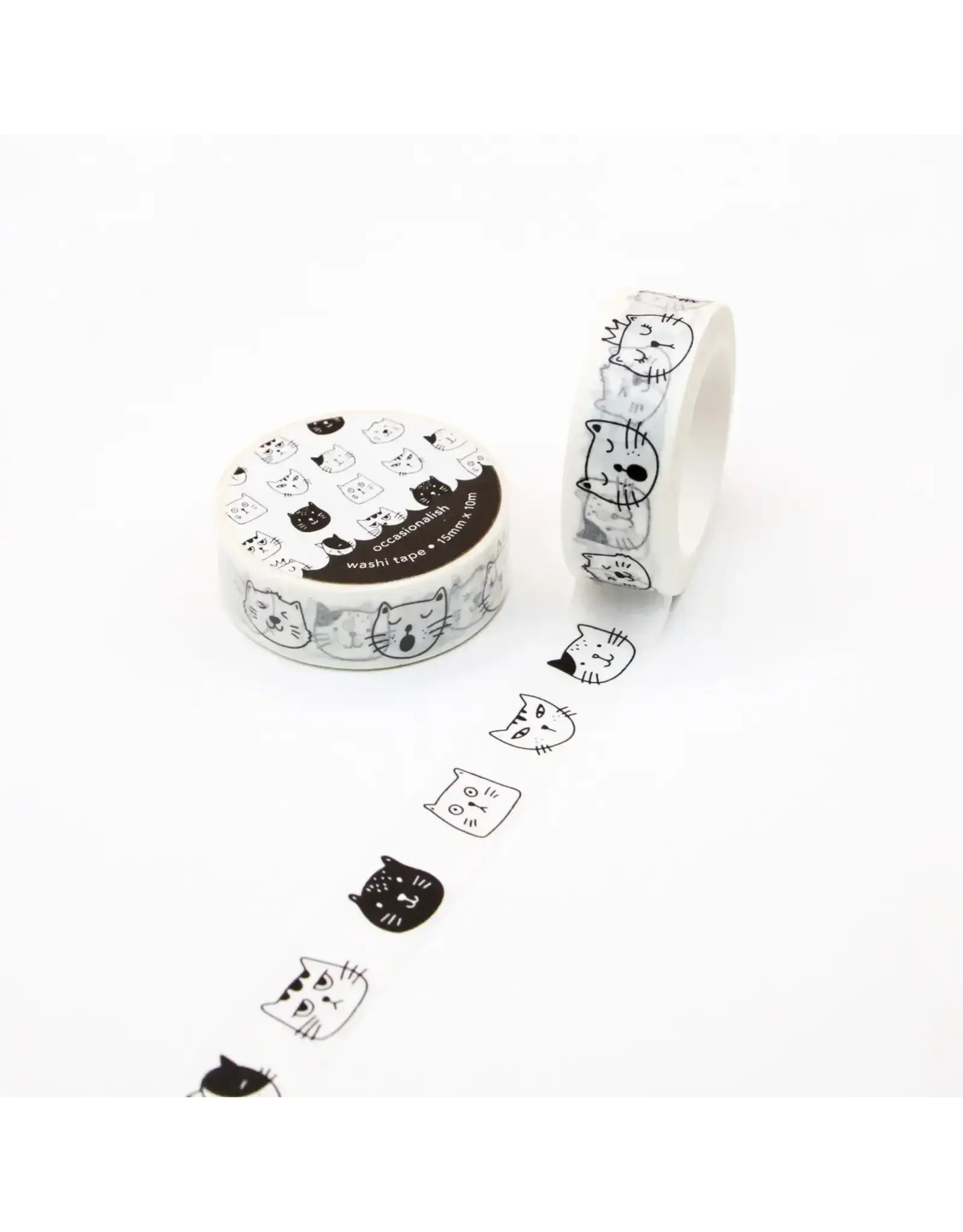 Occasionalish Faces of Meows Washi Tape