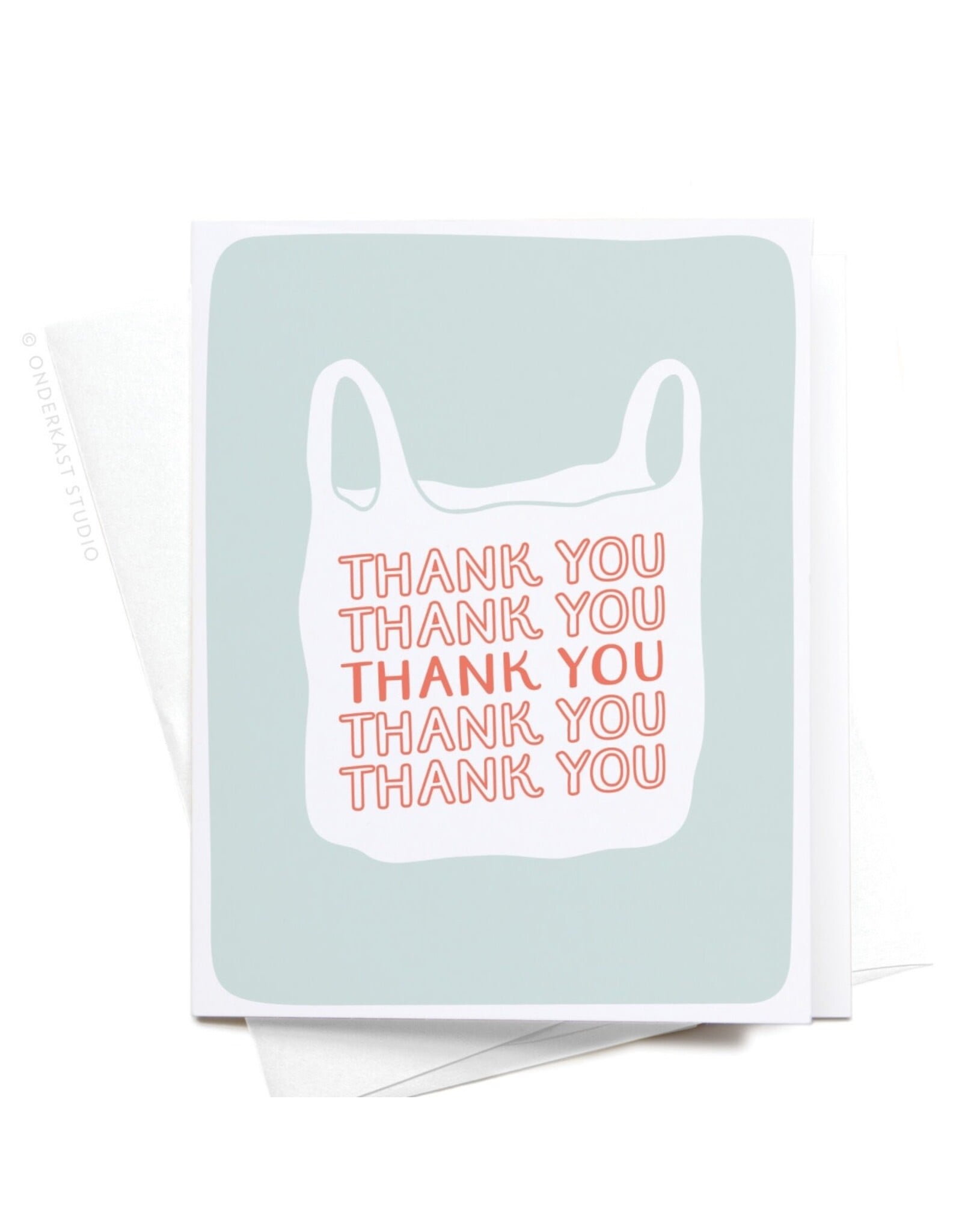 Onderkast Studio Thank You Plastic Bag Card